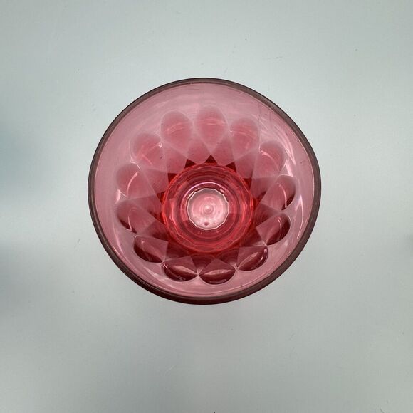 Vtg Set of 3 Plastic Tumblers 14 ounce Red Blue Purple Kitschy Farmcore Retro - Picture 3 of 9